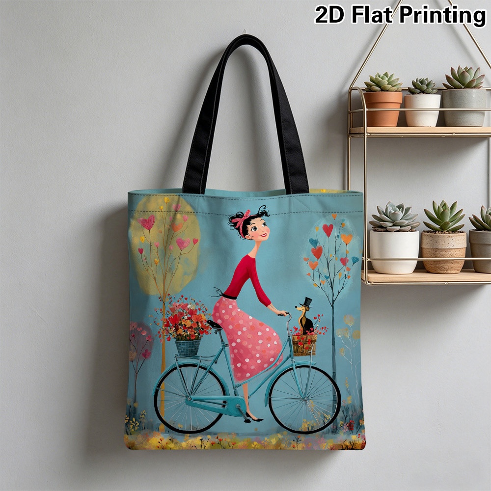 Cycling Journey - Bolsa de Mano Elegante con Diseño