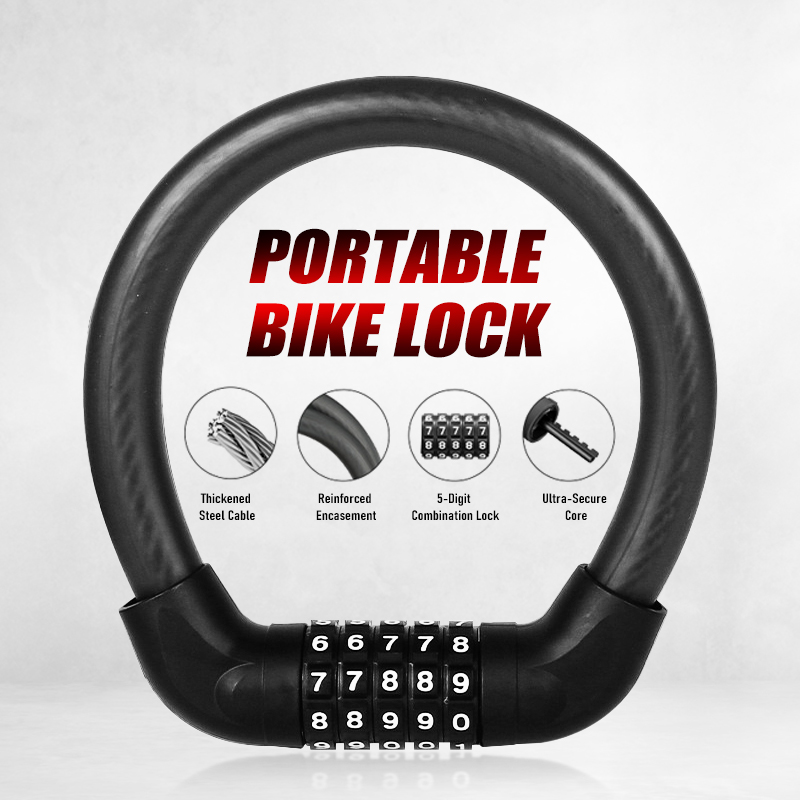 U Lock Heavy Duty - Candado para bicicleta con combinación de