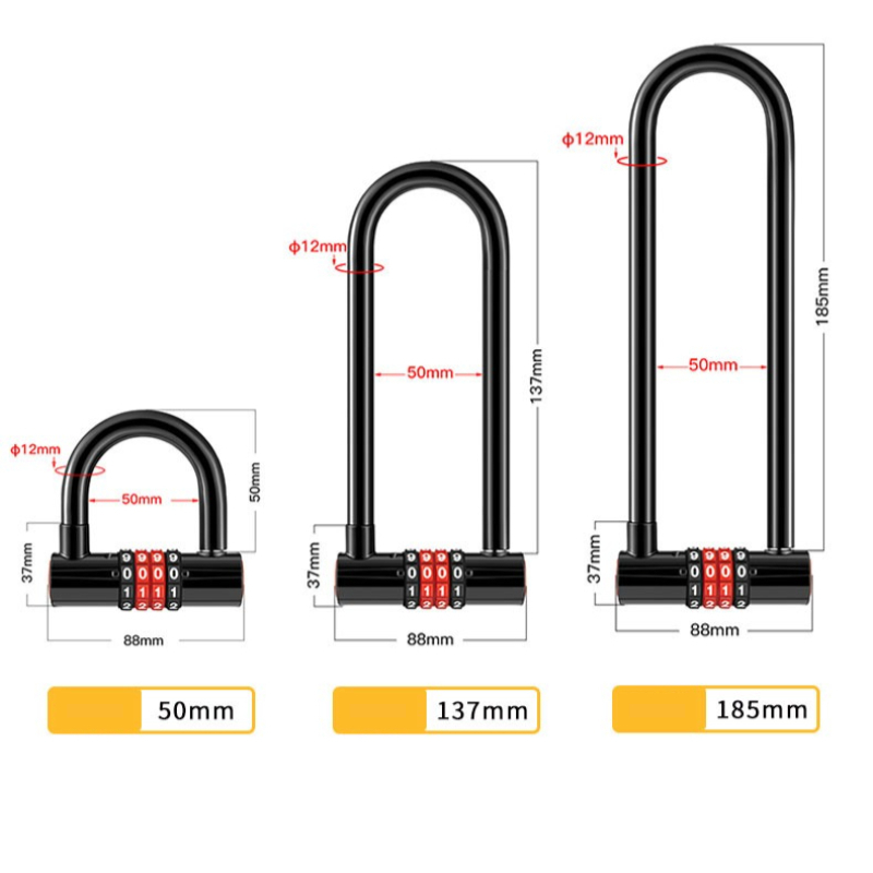 Candado en U Extendido de 185m - U Lock Heavy Duty reseña y precio