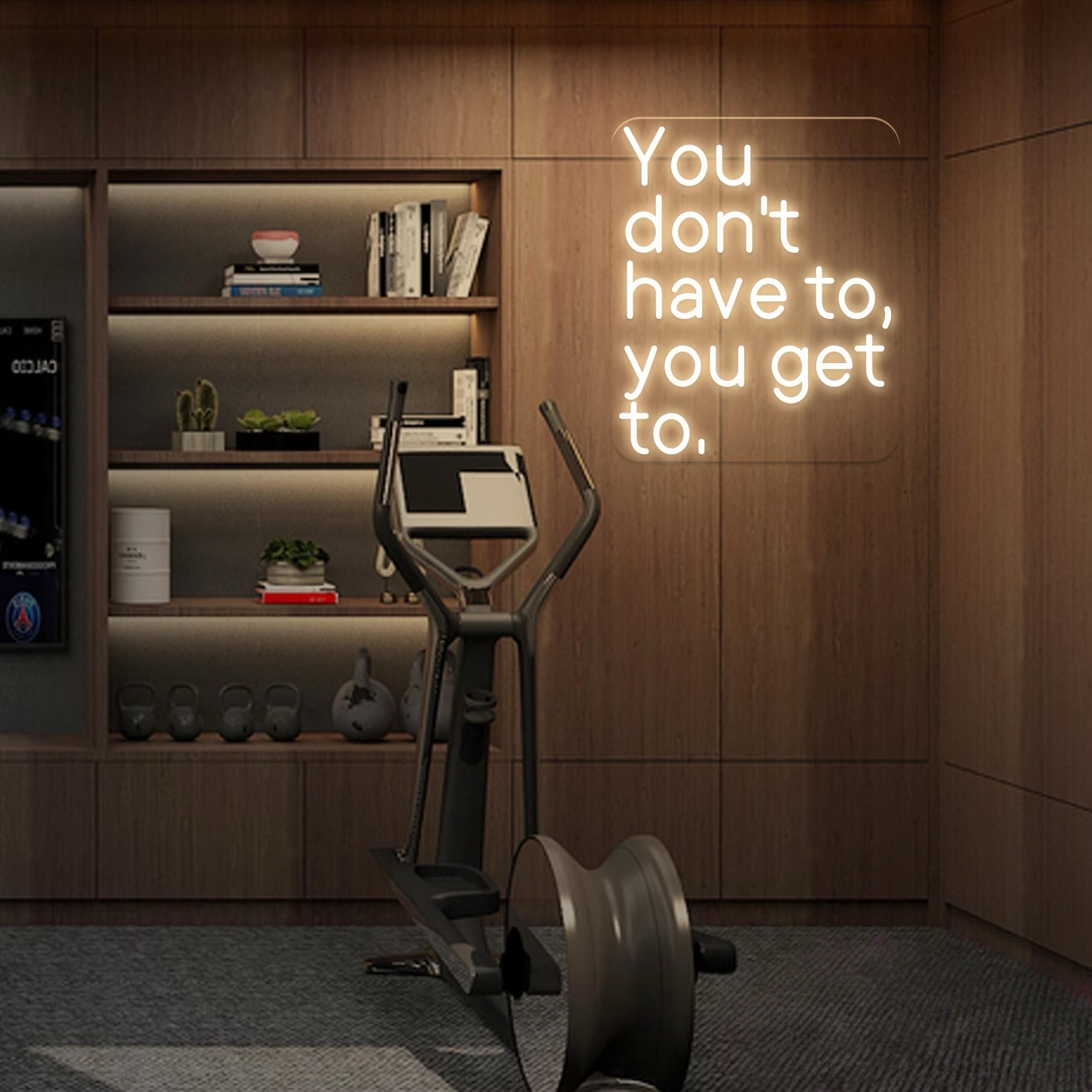 Letrero de Neón con Frase 'No  - Cycling Quote reseña y precio