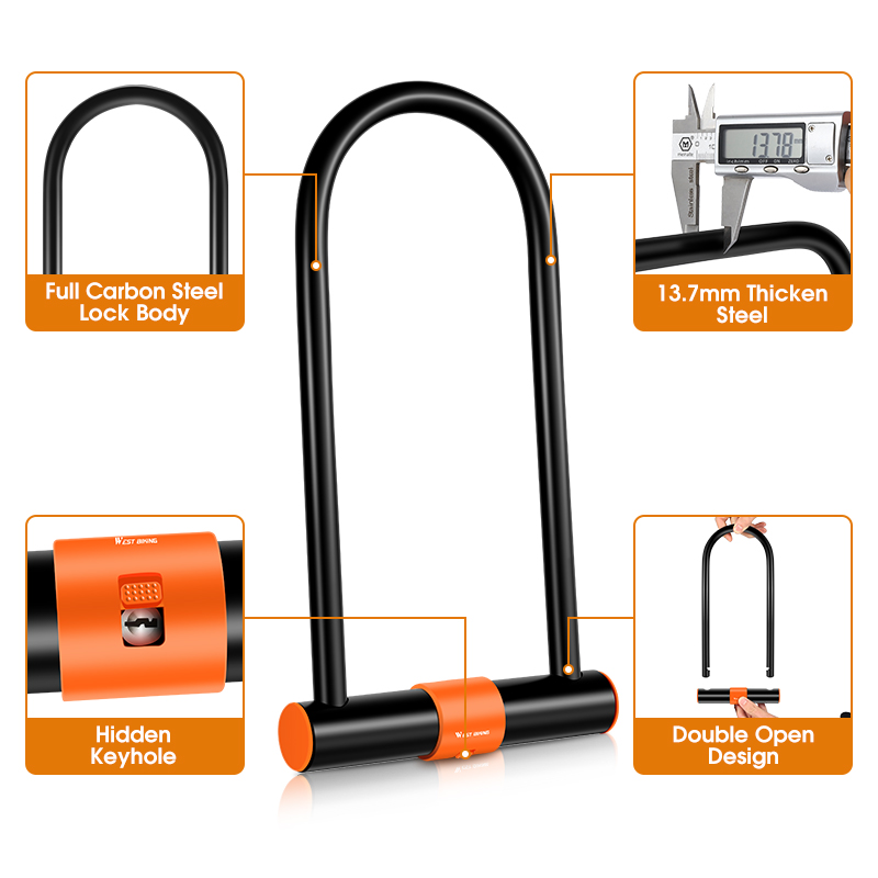 Candado de Bicicleta WEST BIKI - U Lock Heavy Duty reseña y precio
